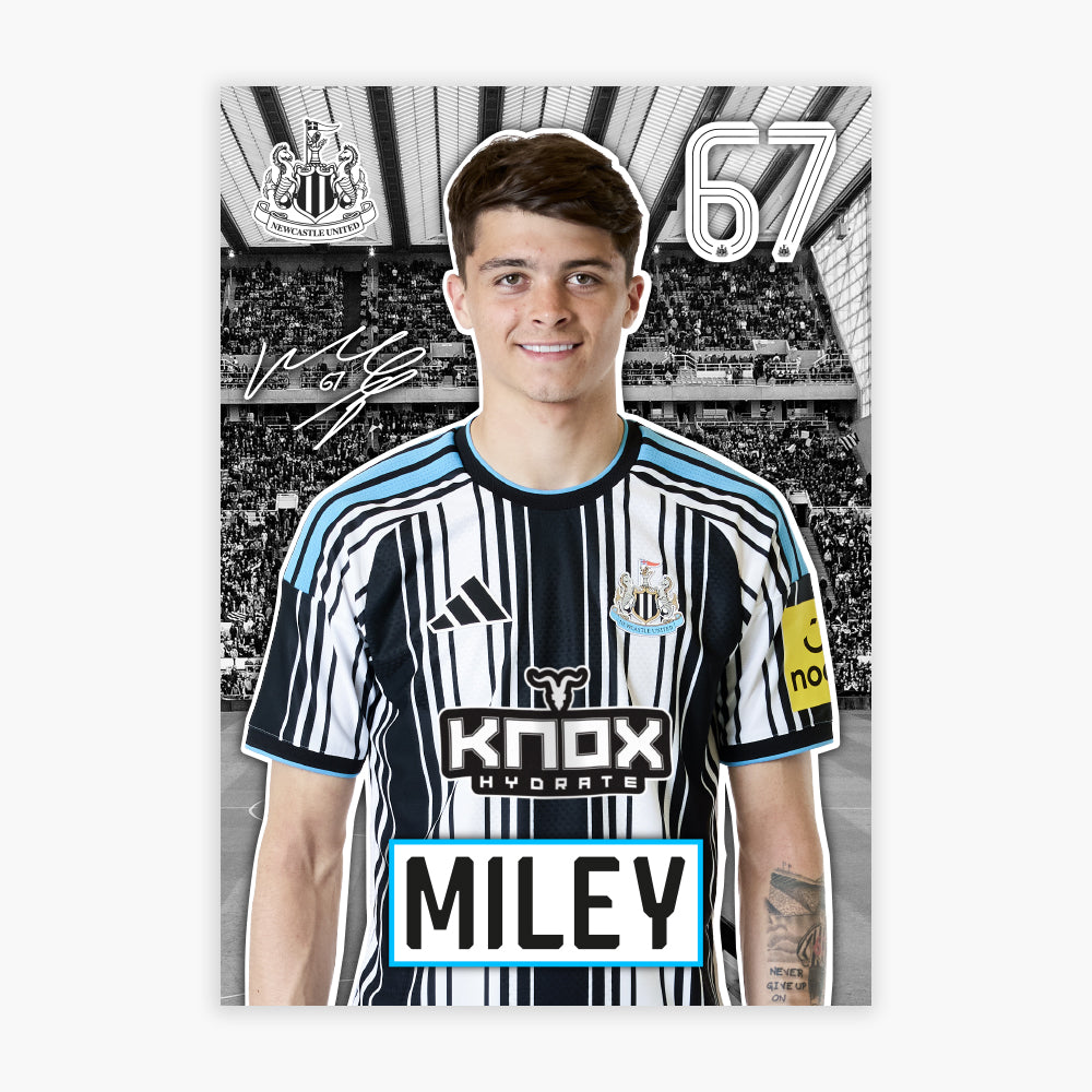 Newcastle United FC Print - Miley 26/27 Core Poster Football Wall Art