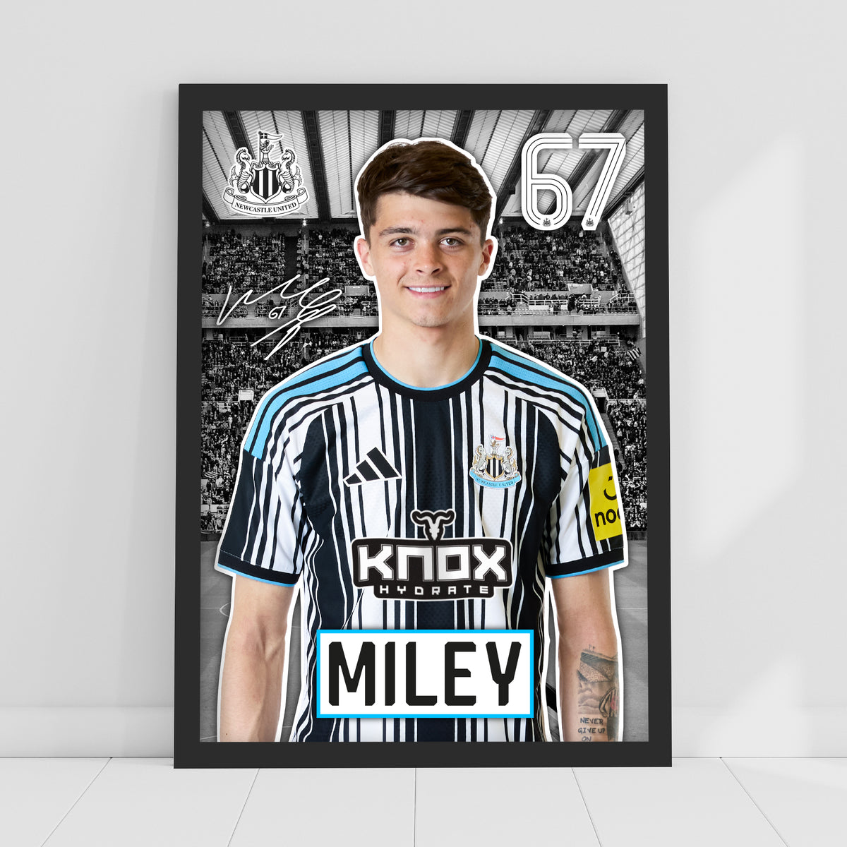 Newcastle United FC Print - Miley 26/27 Core Poster Football Wall Art