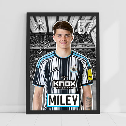 Newcastle United FC Print - Miley 26/27 Core Poster Football Wall Art