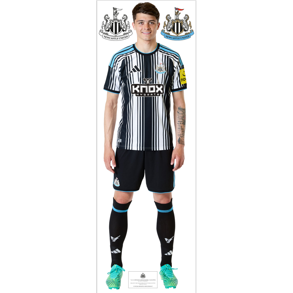 Newcastle United Wall Sticker - Miley Player 26/27 Wall Decal Football Art