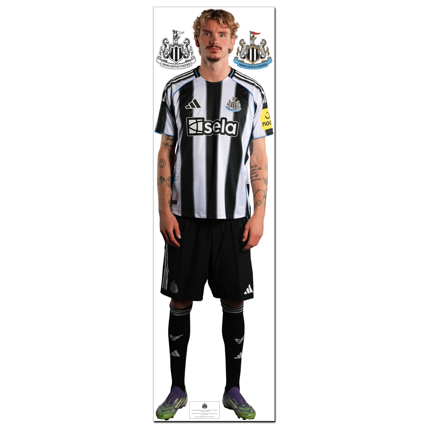Newcastle United Wall Sticker - Woltemade Player 25/26 Wall Decal Football Art