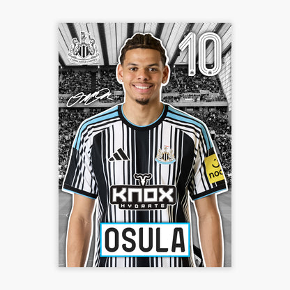 Newcastle United FC Print - Osula 26/27 Core Poster Football Wall Art