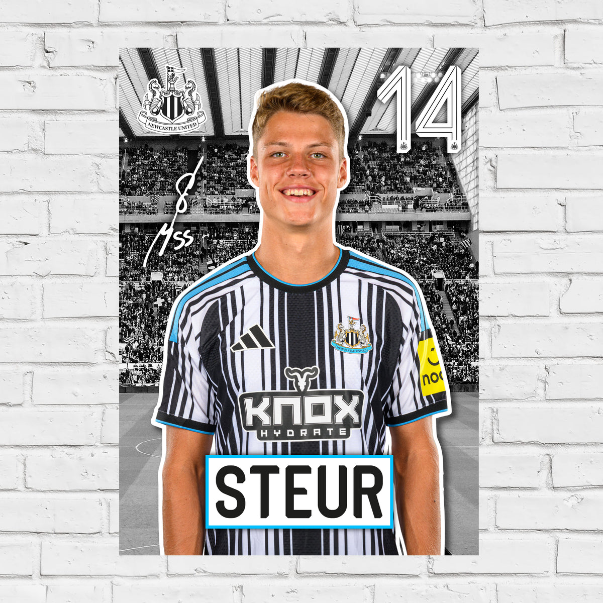 Newcastle United FC Print - Steur 26/27 Core Poster Football Wall Art