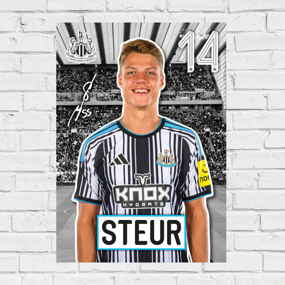 Newcastle United FC Print - Steur 26/27 Core Poster Football Wall Art