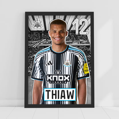 Newcastle United FC Print - Thiaw 26/27 Core Poster Football Wall Art