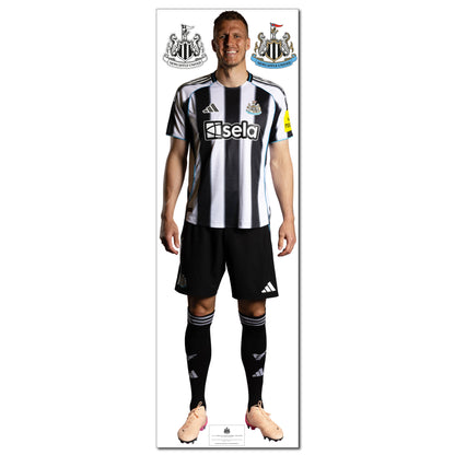 Newcastle United Wall Sticker - Dan Burn Player 25/26 Wall Decal Football Art
