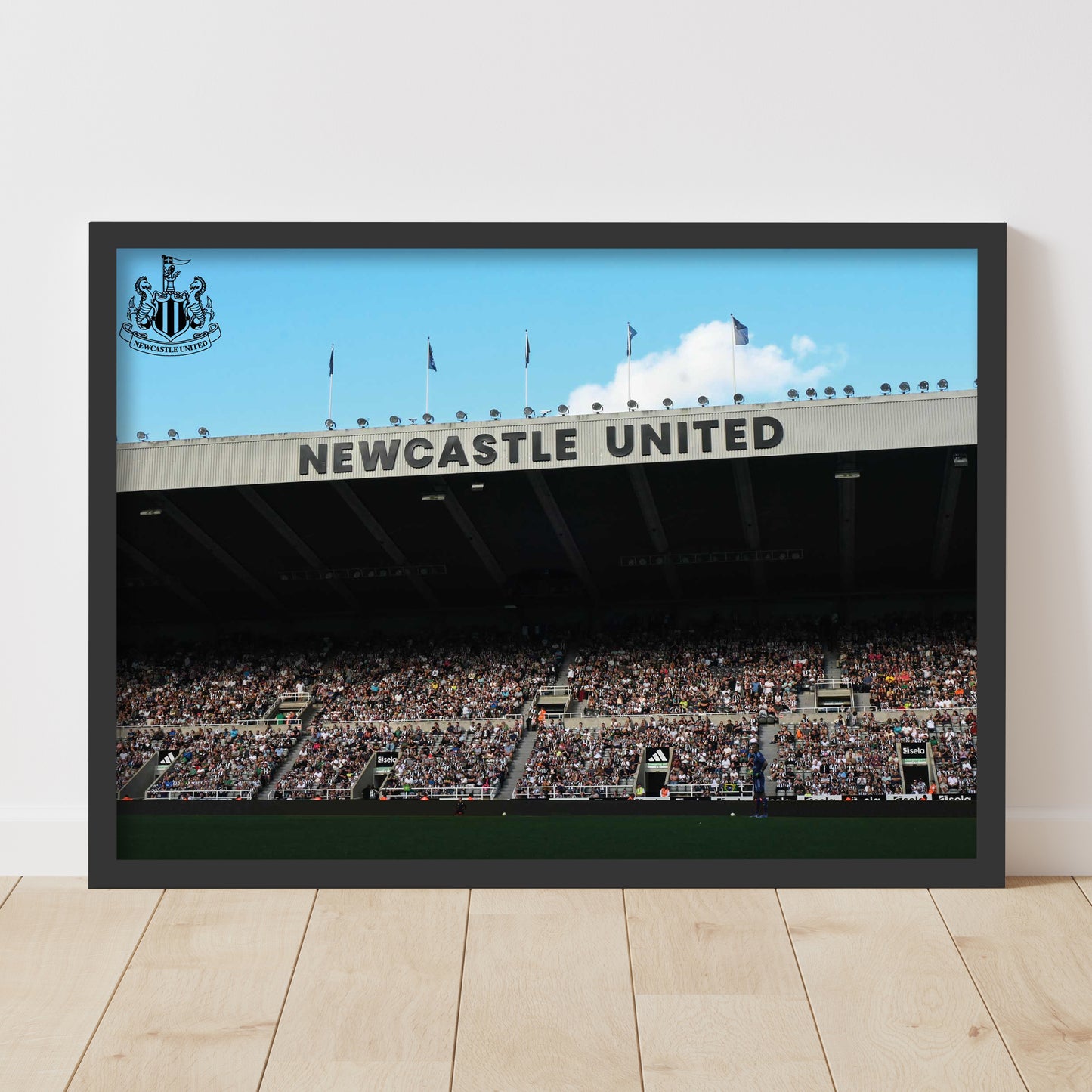 Newcastle United FC Print - Fans in Stand Poster Football Wall Art