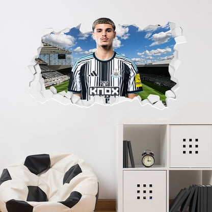 Newcastle United Football Club - Fernandez 26/27 Broken Wall Sticker