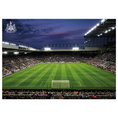 Newcastle United FC Print - Night Time Game Poster Football Wall Art