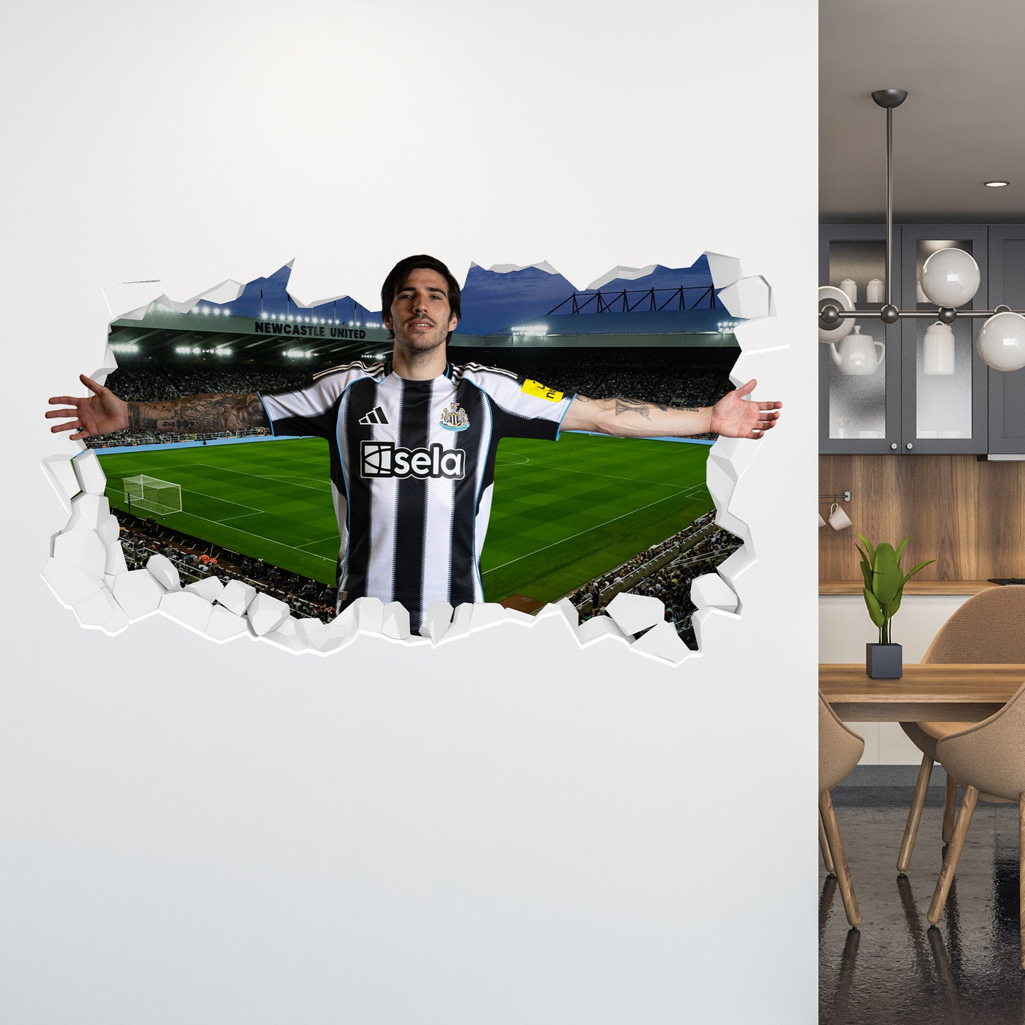 Newcastle United Football Club - Tonali 25/26 Broken Wall