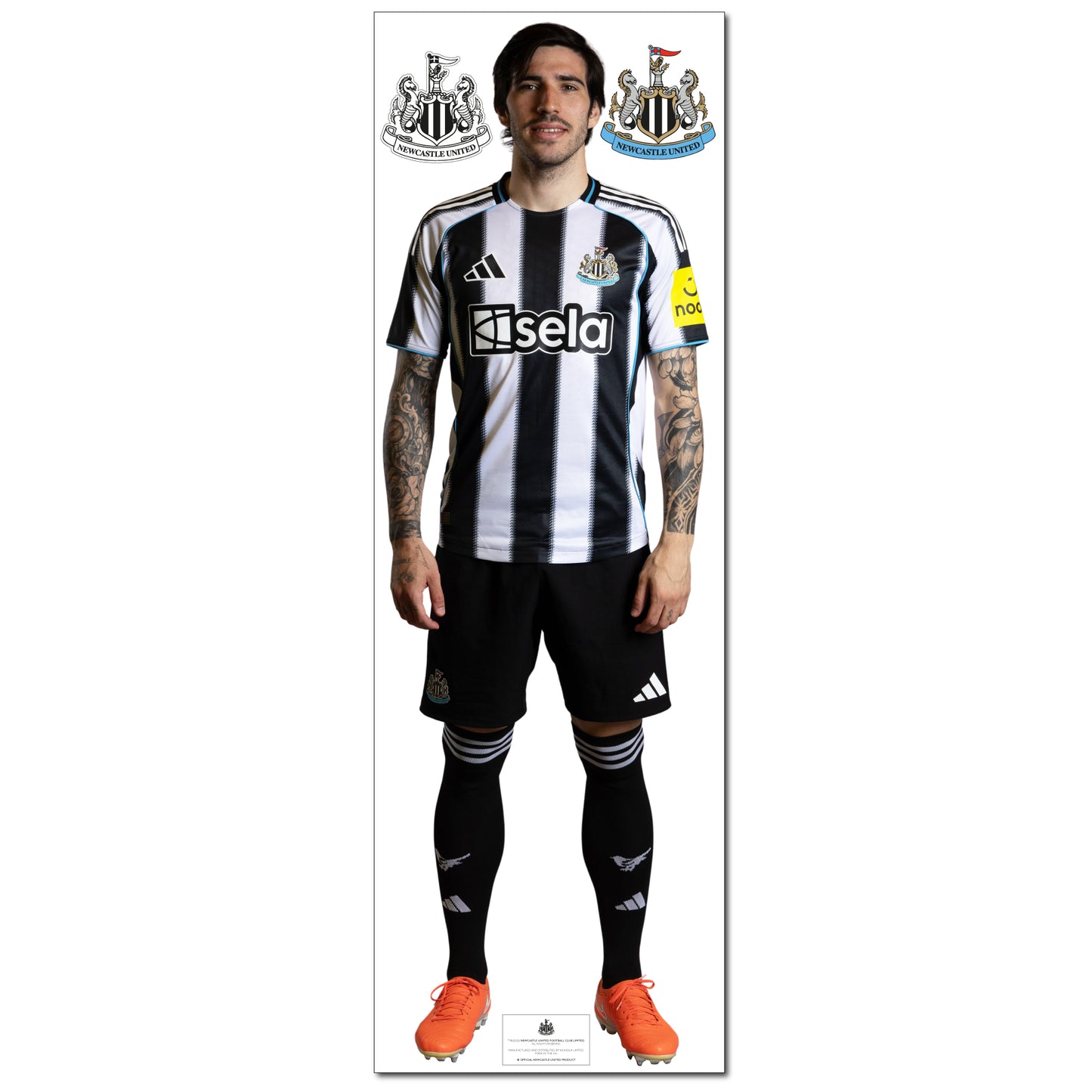 Newcastle United Wall Sticker - Tonali Player 25/26 Wall Decal Football Art