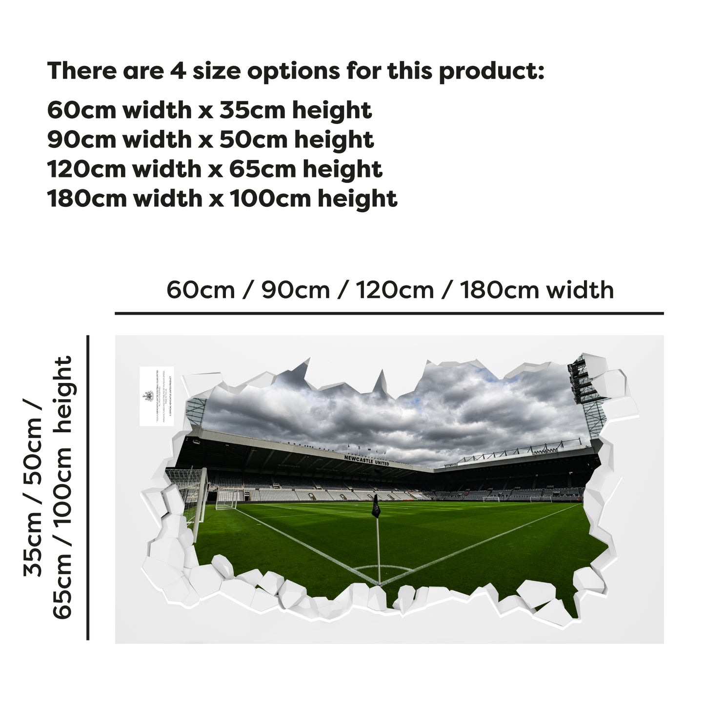 Newcastle United Football Club - Stadium From Corner Flag Broken Wall