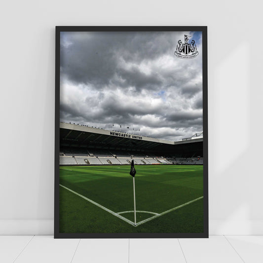 Newcastle United FC Print - Stadium From Corner Flag Poster Football Wall Art