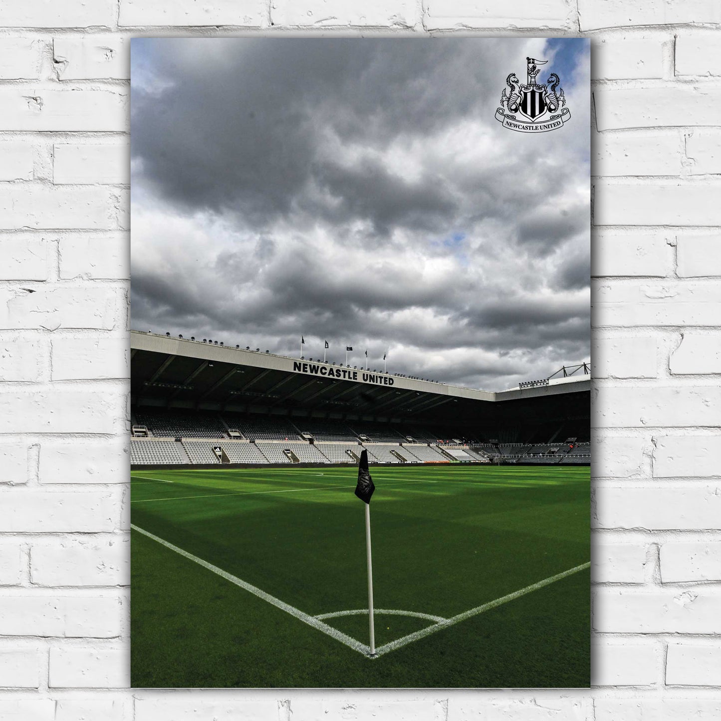 Newcastle United FC Print - Stadium From Corner Flag Poster Football Wall Art