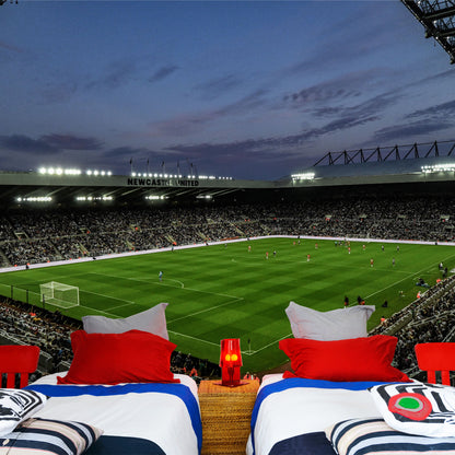 Newcastle United Football Club - Stadium Night Time From Corner Full Wall Mural