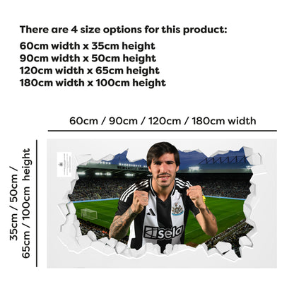 Newcastle United Football Club - Tonali 24/25 Broken Wall