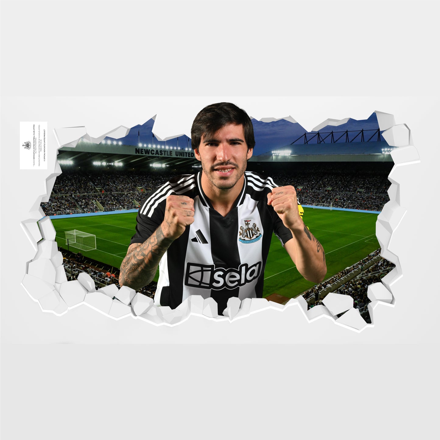 Newcastle United Football Club - Tonali 24/25 Broken Wall