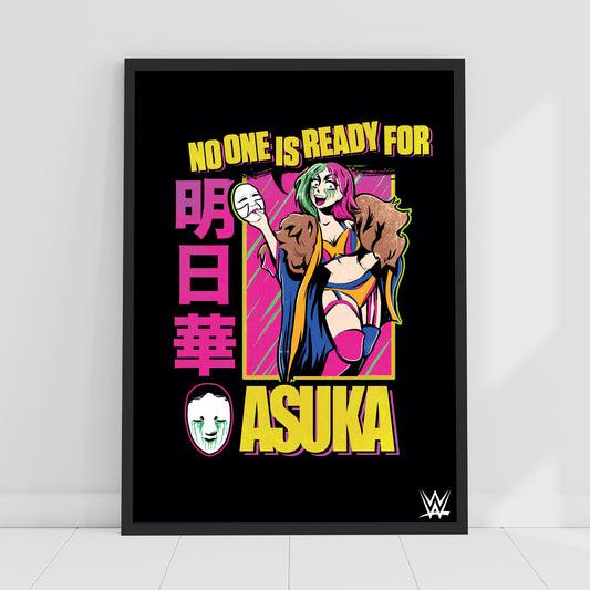 WWE Print - No One is Ready for Asuka Graphic Poster Wrestling Wall Art
