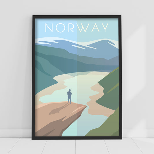 World City Print - Norway Poster Wall Art