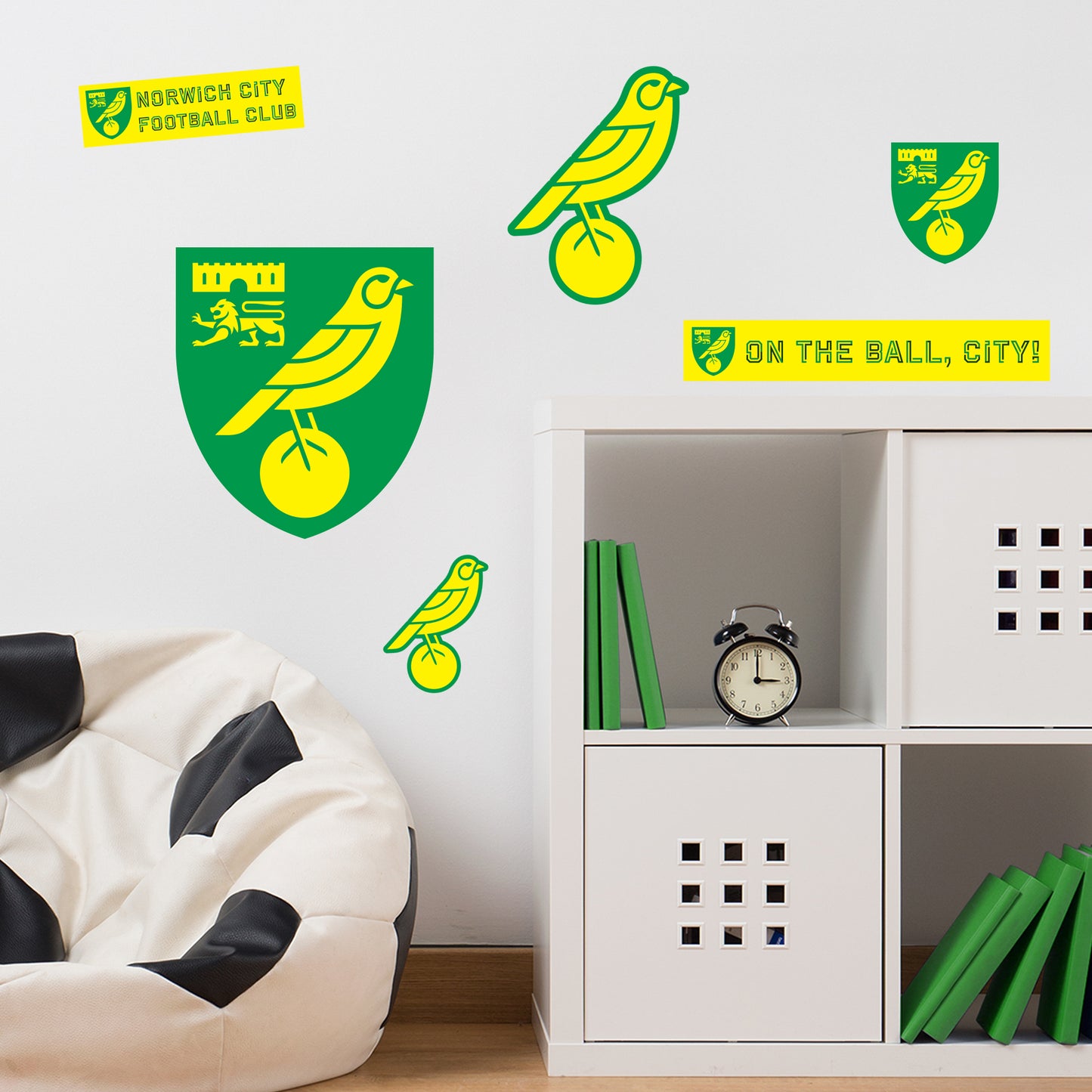 Norwich Football Club - Decal Sticker Set