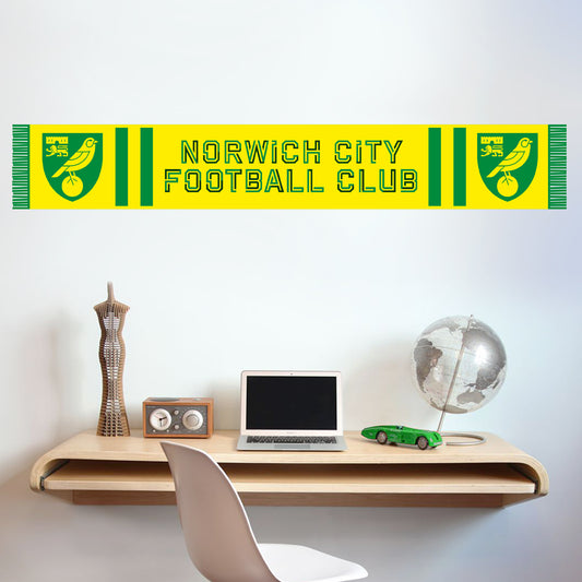 Norwich City FC - Bar Scarf Wall Sticker