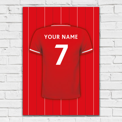 Nottingham Forest FC Print - Shirt Design Personalised Poster