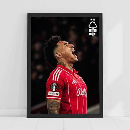 Nottingham Forest FC Print - Igor Jesus Action Shot Poster