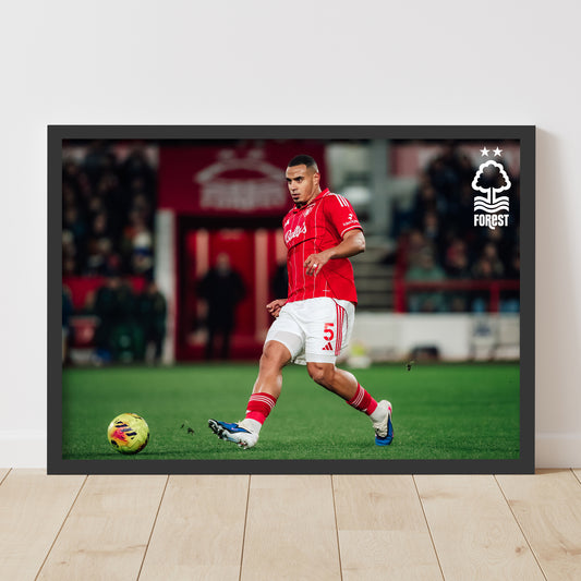 Nottingham Forest FC Print - Murillo Action Shot Poster