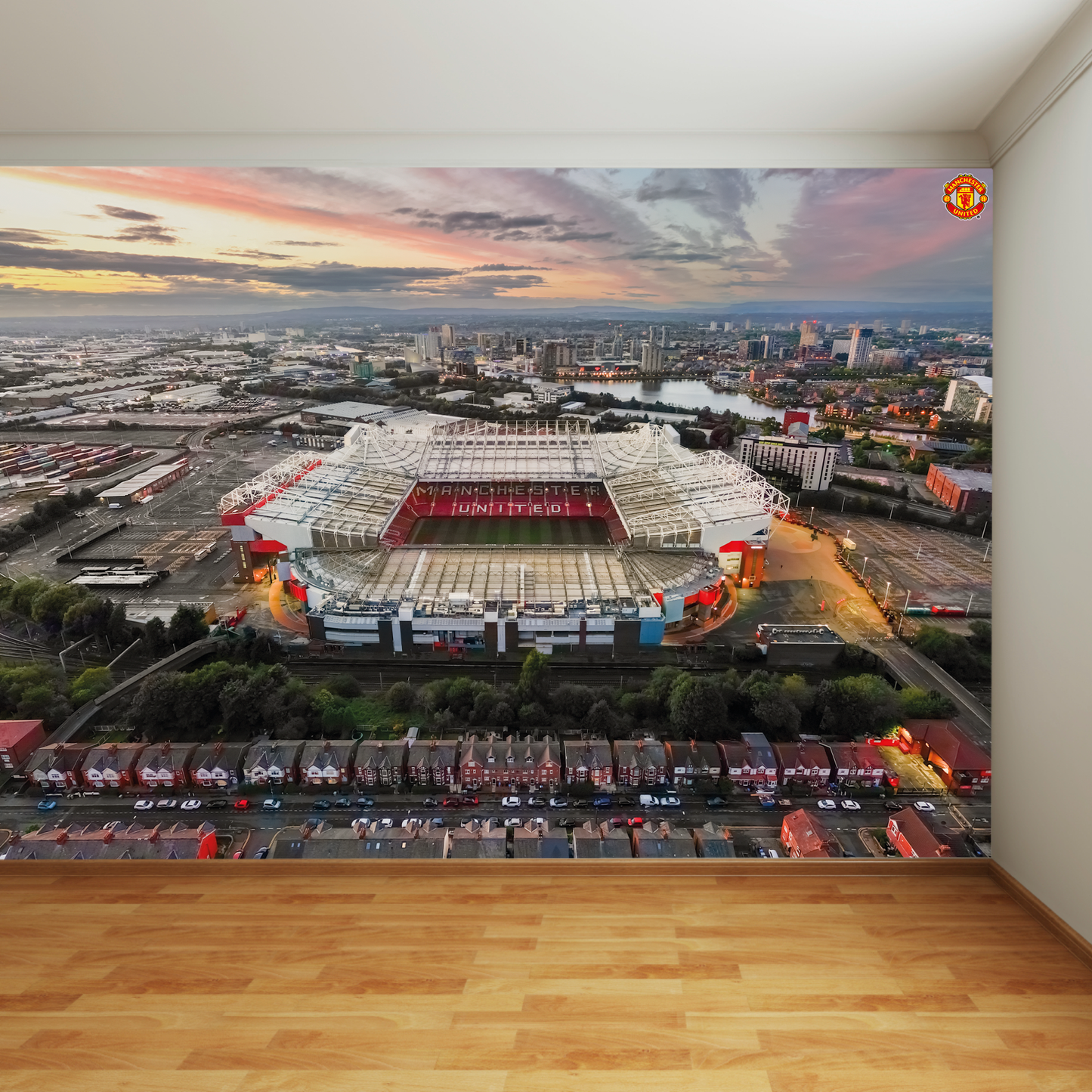 Manchester United Old Trafford Stadium - Aerial Image Full Wall Mural