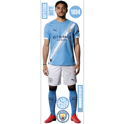 Manchester City FC - Omar Marmoush 25/26 Player Wall Sticker + Decal Set