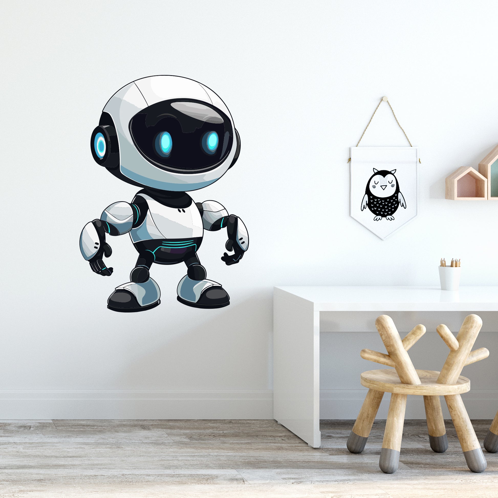 Robot Decals For Wall Rockin Robots Wall Decal Set Robot Wall Decal