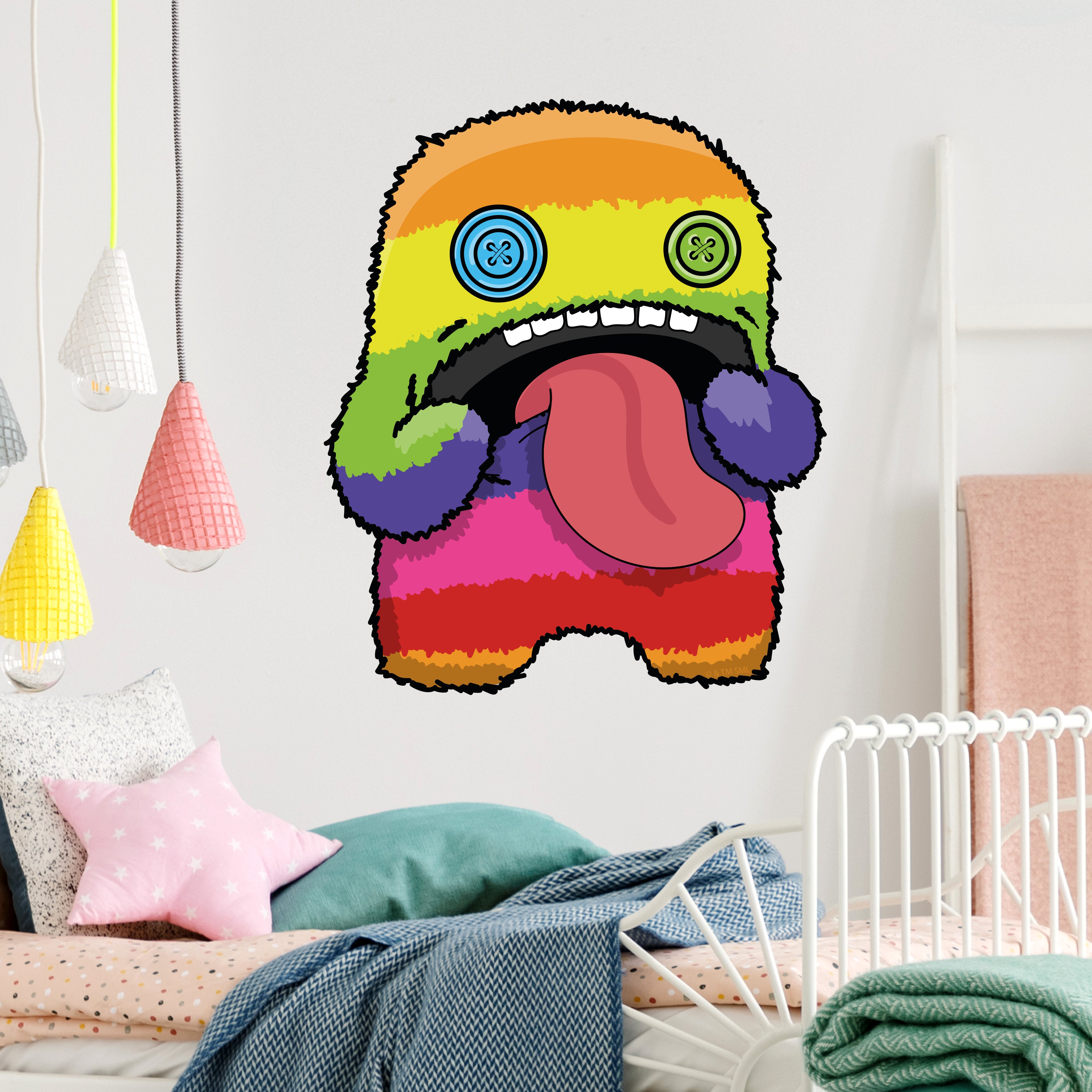 Fuggler Sticker Fuggler Wall Sticker - Oogah Boogah Rainbow Decal Wall Art – www.themed ...
