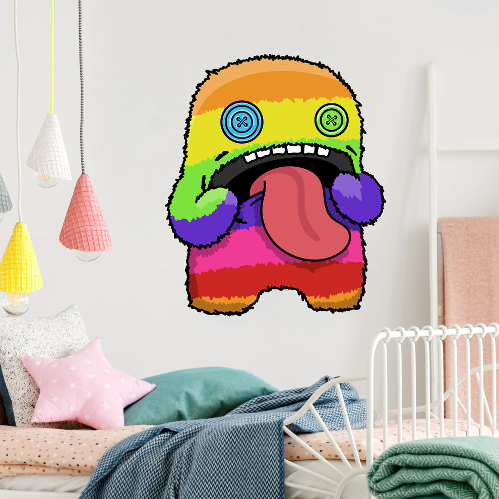 Fuggler Wall Sticker - Oogah Boogah Rainbow Decal Wall Art – www.themed ...