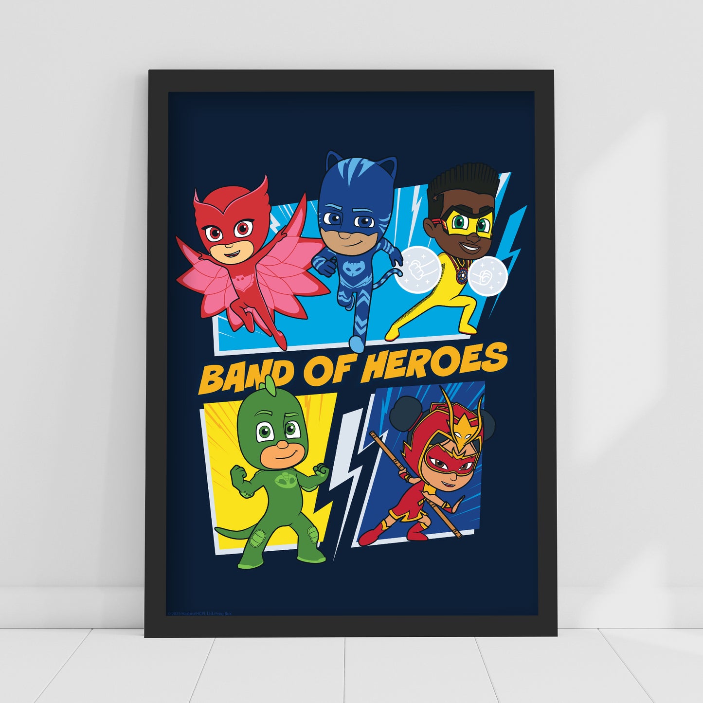 PJ Masks Power Heroes Print – Band Of Heroes Poster Wall Art