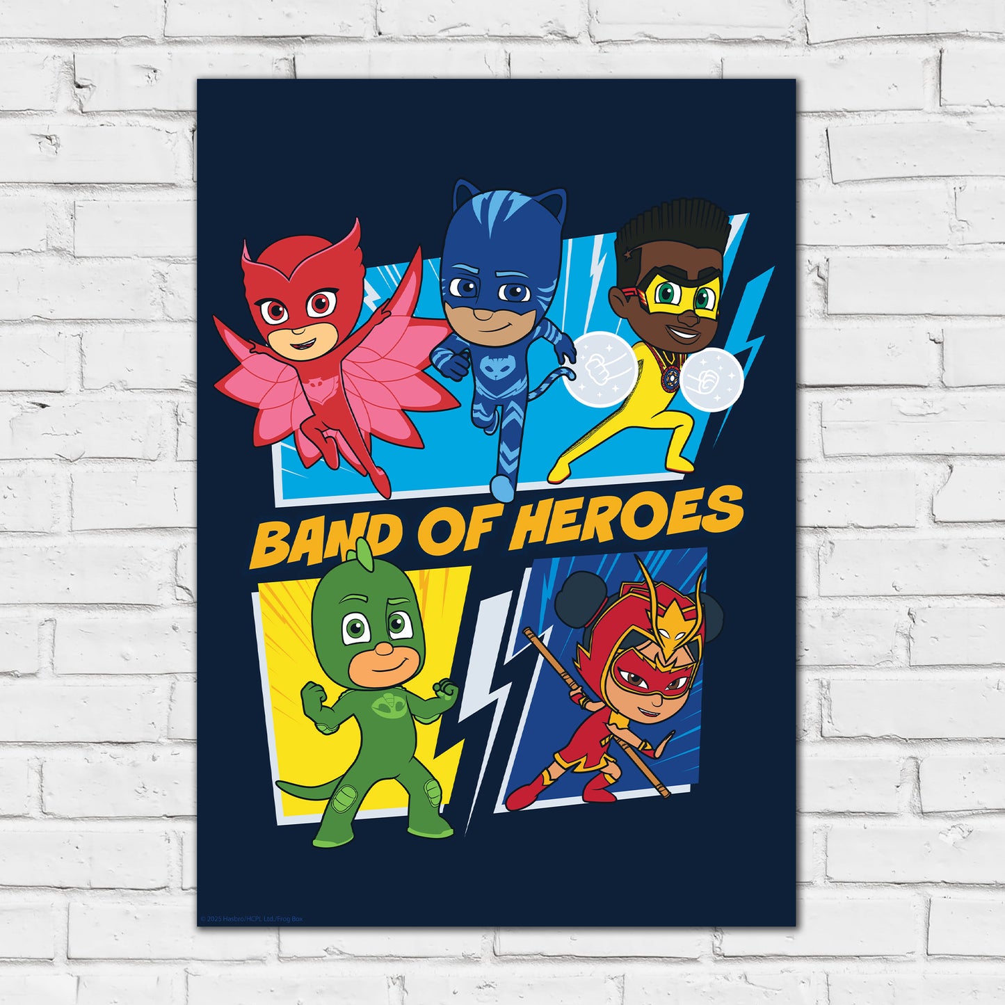 PJ Masks Power Heroes Print – Band Of Heroes Poster Wall Art