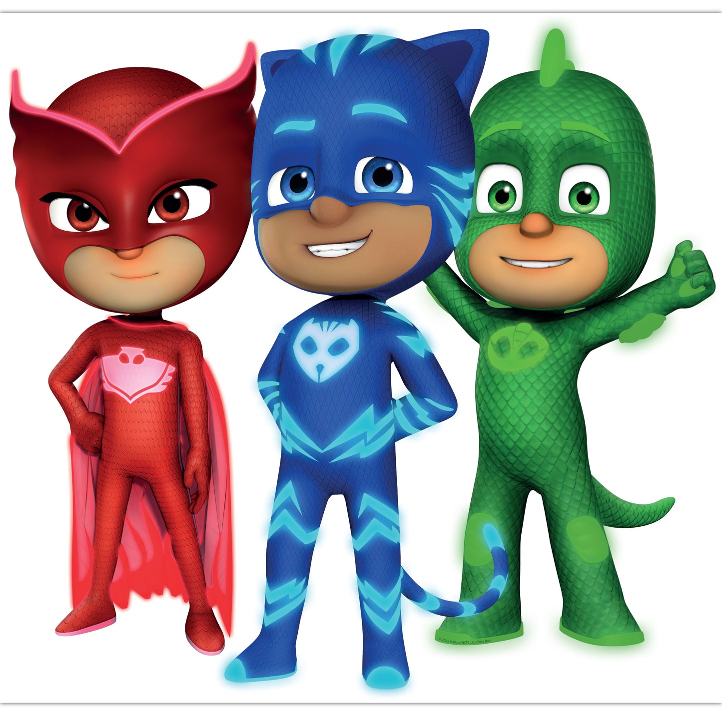 PJ Masks Power Heroes Wall Sticker - Core 3 Standing Wall Art