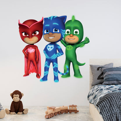 PJ Masks Power Heroes Wall Sticker - Core 3 Standing Wall Art