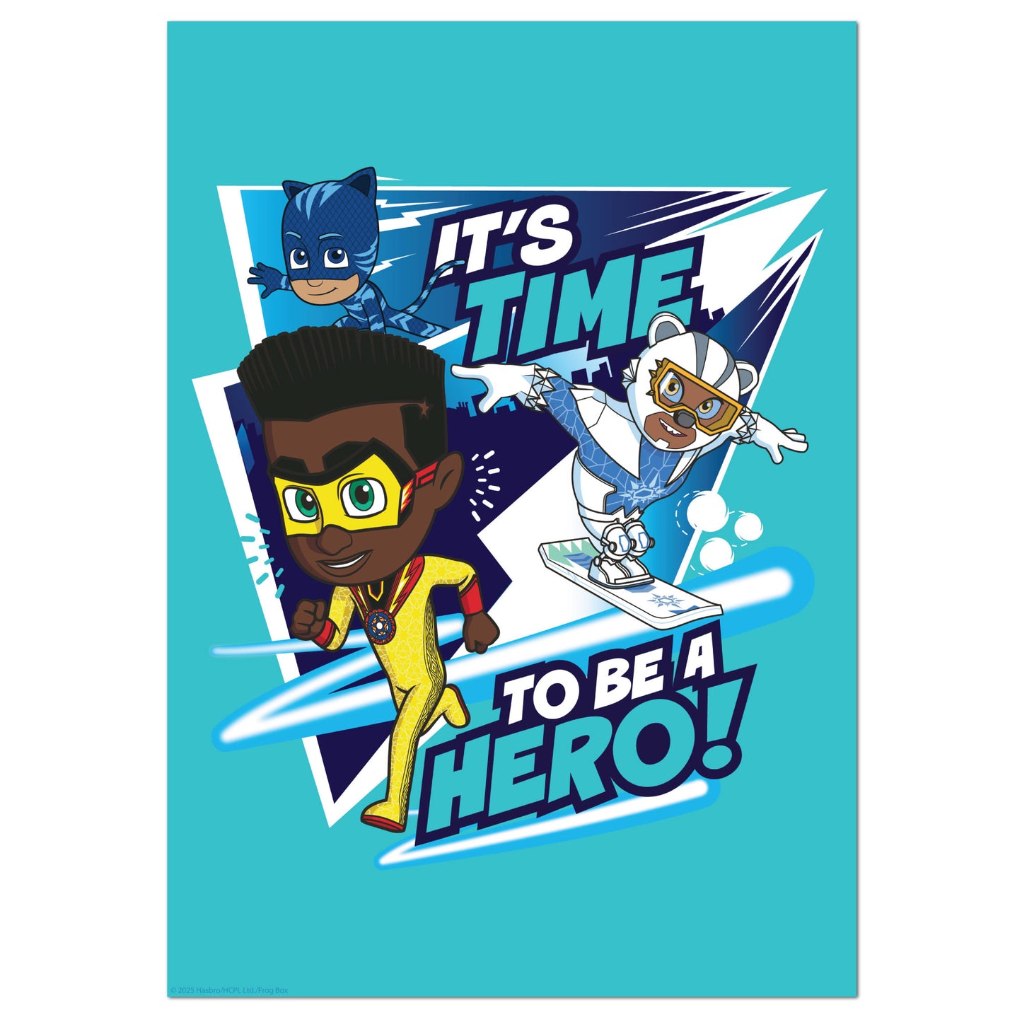 PJ Masks Power Heroes Print – Its Time To Be A Hero Poster Wall Art