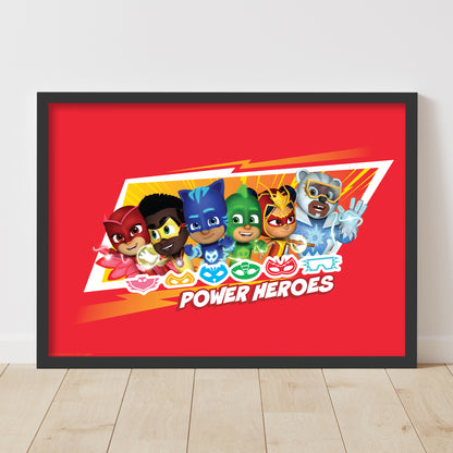 PJ Masks Power Heroes Print – Red Group Poster Wall Art