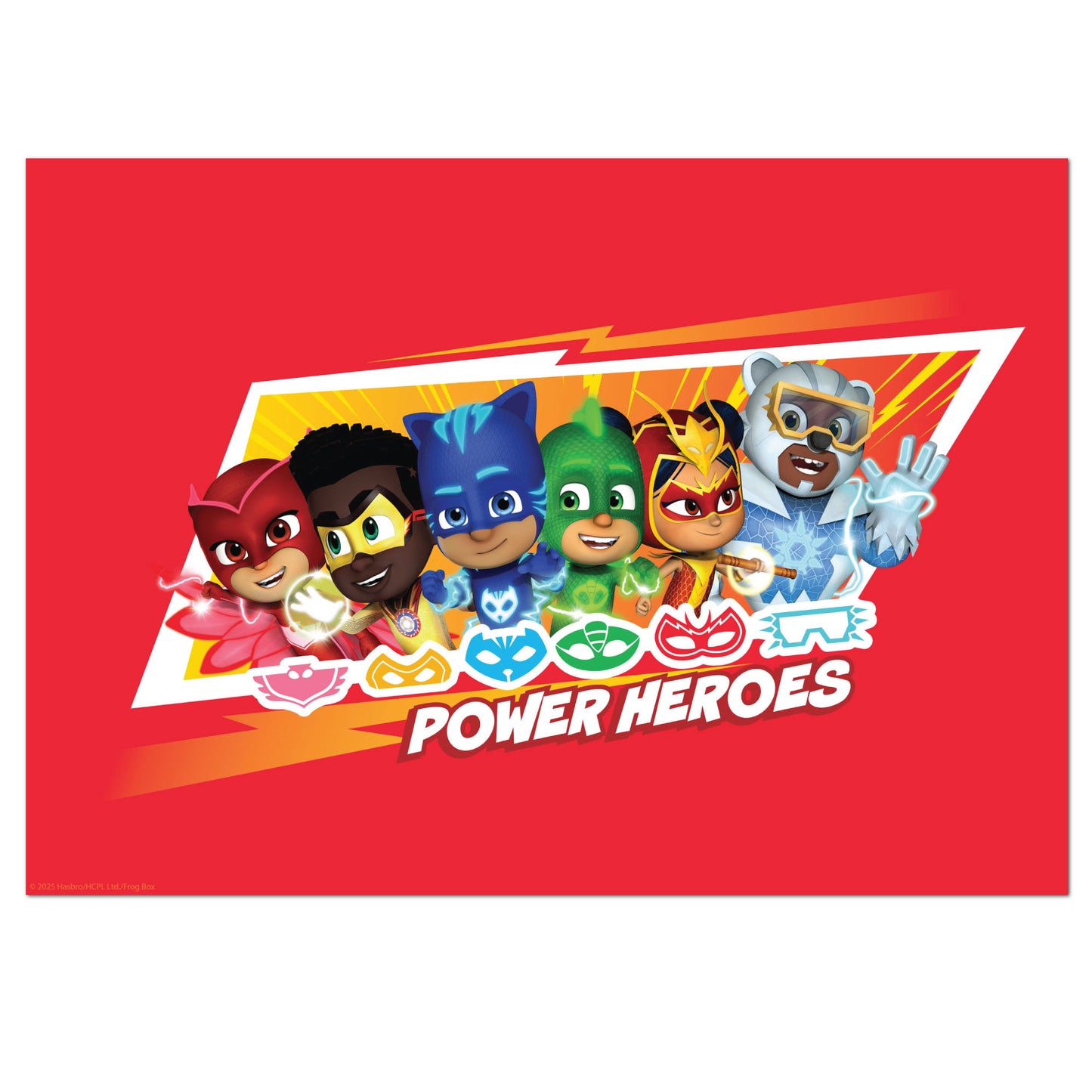 PJ Masks Power Heroes Print – Red Group Poster Wall Art