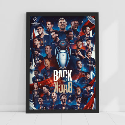 Paris Saint-Germain - Back 2 Back Champions of Europe 2026 Print