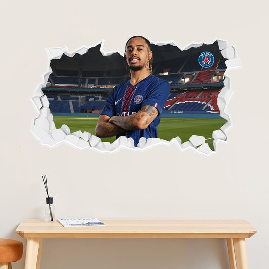 Paris Saint-Germain F.C Barcola 25-26 Broken Wall Sticker
