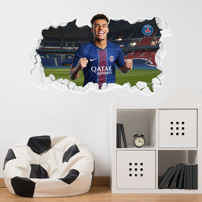 Paris Saint-Germain F.C Doué 25-26 Broken Wall Sticker