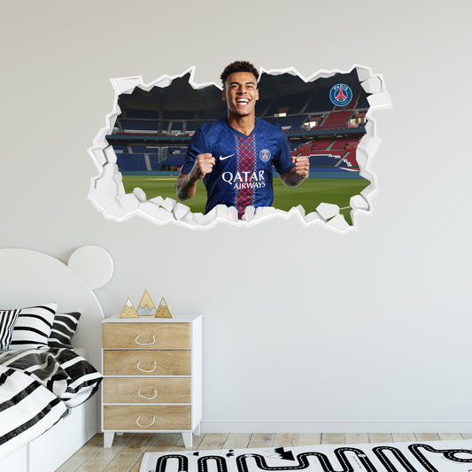 Paris Saint-Germain F.C Doué 25-26 Broken Wall Sticker