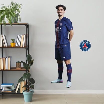 Paris Saint-Germain F.C. Vitinha 25-26 Player Wall Sticker