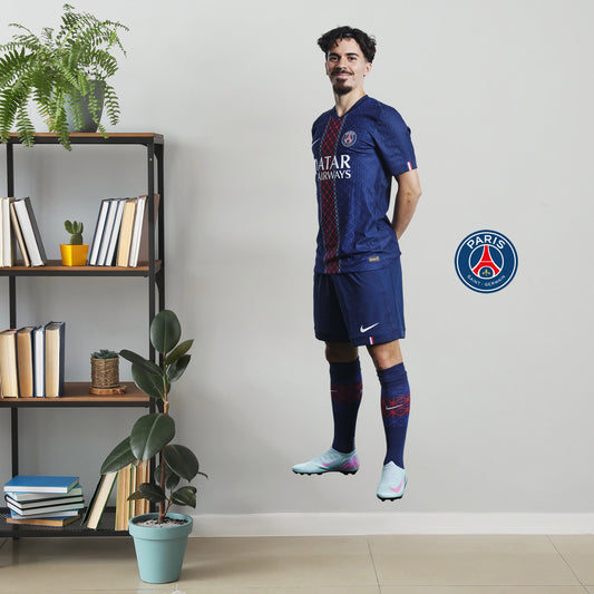 Paris Saint-Germain F.C. Vitinha 25-26 Player Wall Sticker
