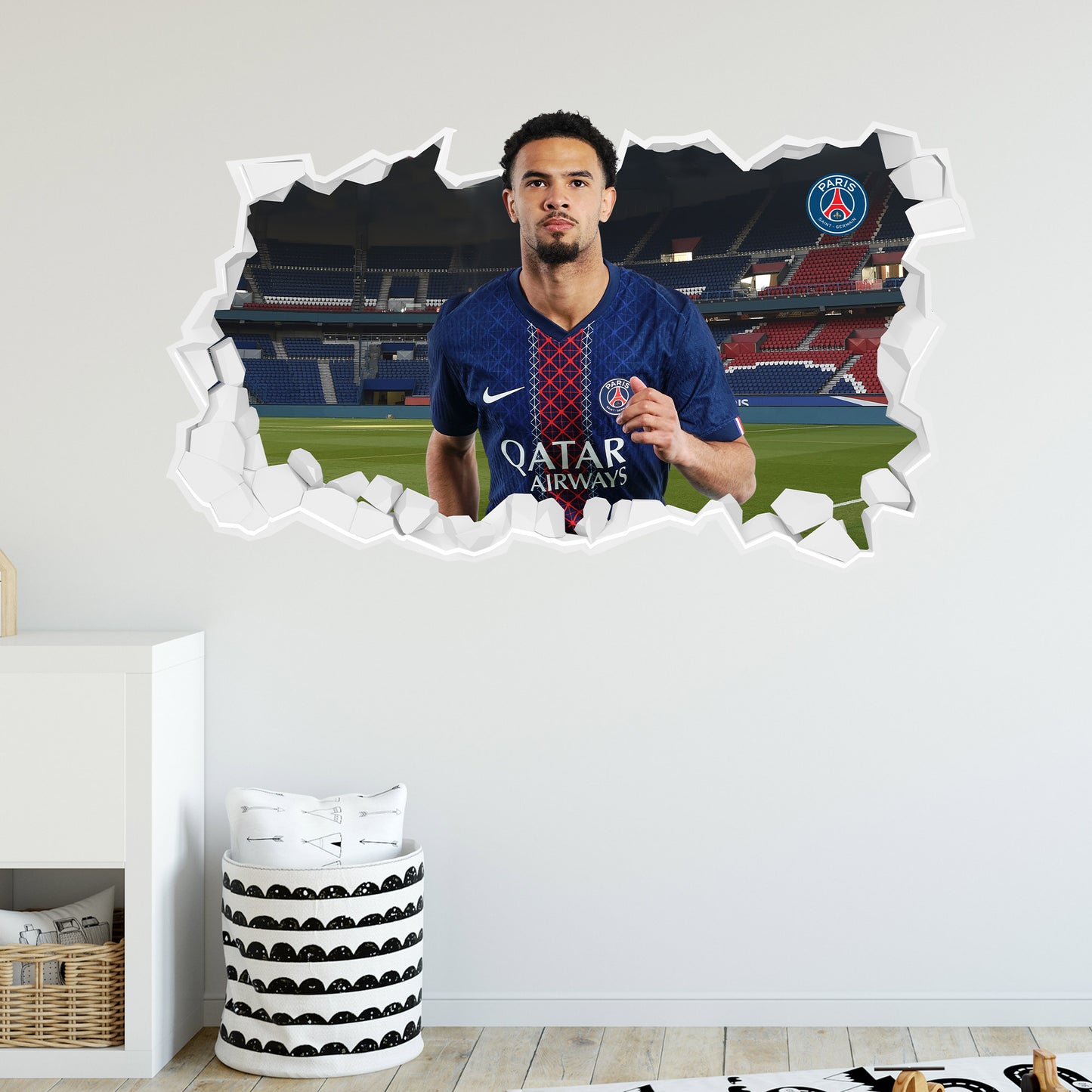Paris Saint-Germain F.C. Zaïre-Emery 25-26 Broken Wall Sticker
