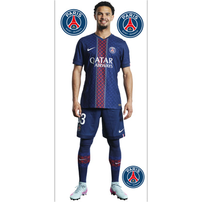 Paris Saint-Germain F.C. Zaire 25-26 Player Wall Sticker