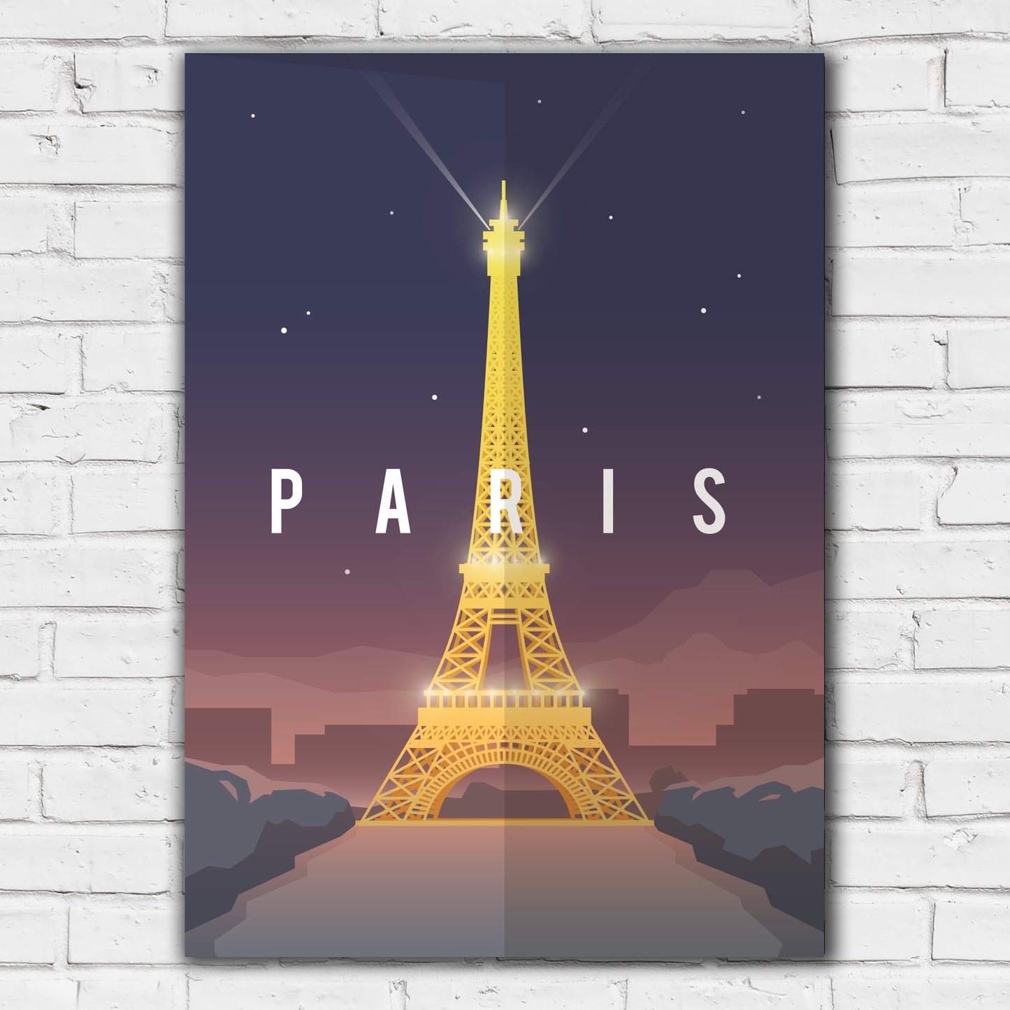 World City Print - Paris Poster Wall Art