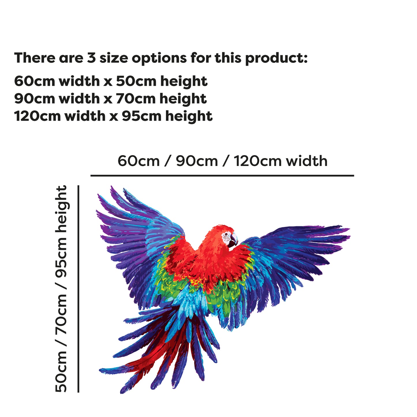 Bathroom Wall Sticker - Parrot Decal Wall Art